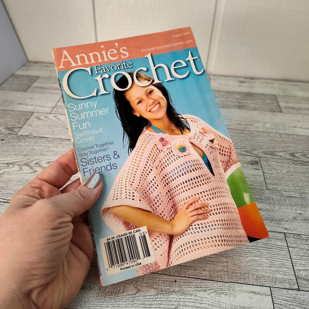 Annies Favorite Crochet 2004 Craft‎ Booklet Patterns Swimsuit Cover Vintage y2k